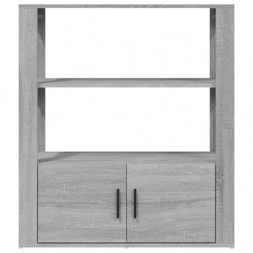 Skænk 80 x 30 x 90 cm i konstrueret træ - grå sonoma-eg