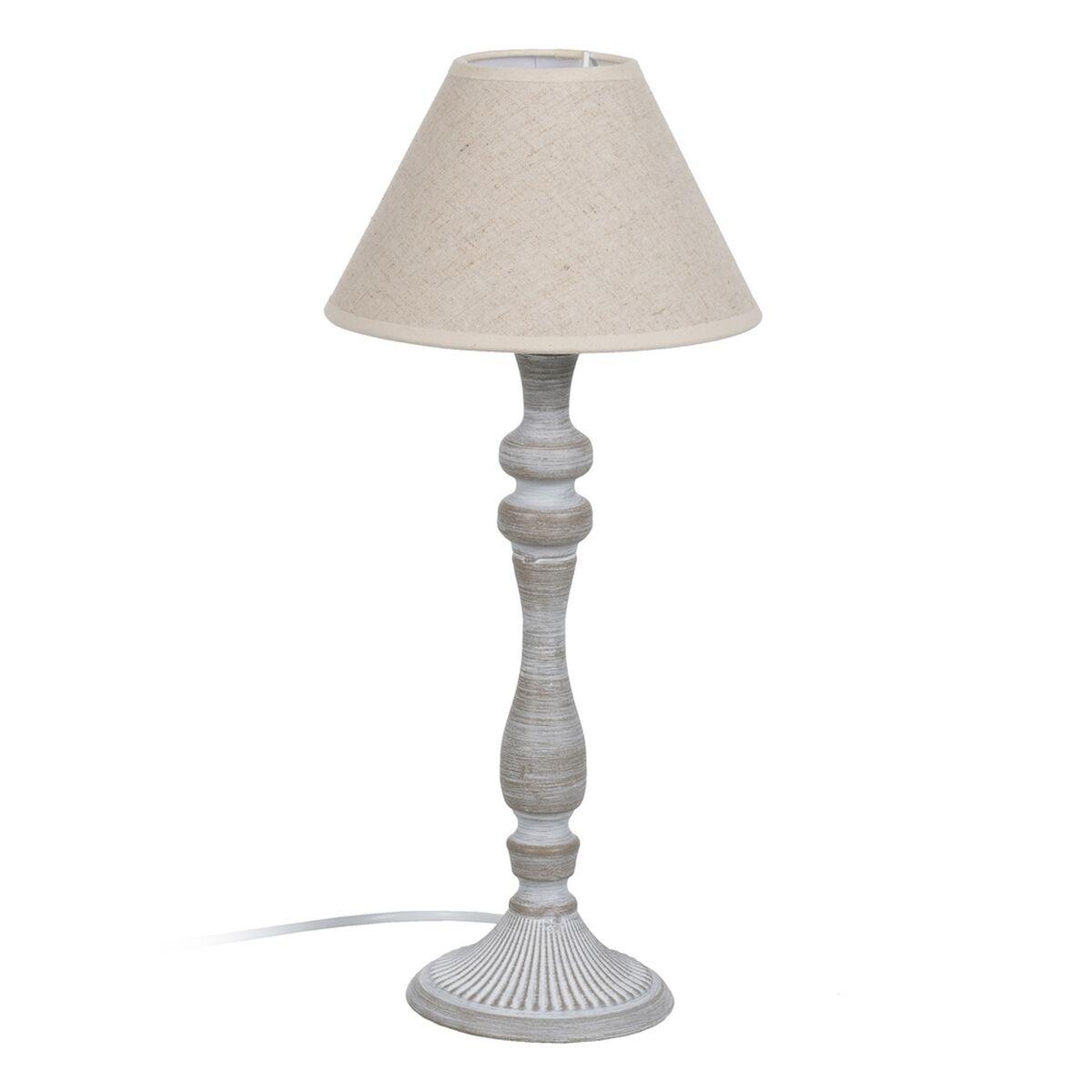 Bordlampe Beige Grå 60 W 220-240 V 23 x 23 x 49 cm