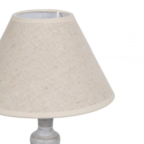 Bordlampe Beige Grå 60 W 220-240 V 23 x 23 x 49 cm