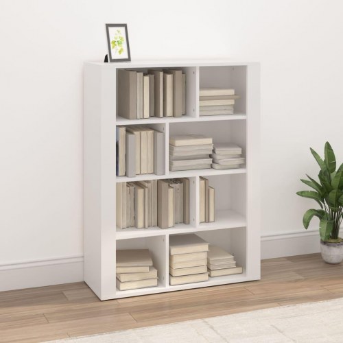Skænk 80x30x106 cm konstrueret træ hvid