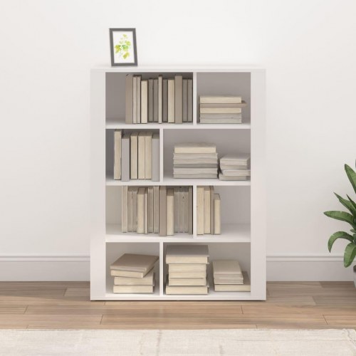 Skænk 80x30x106 cm konstrueret træ hvid