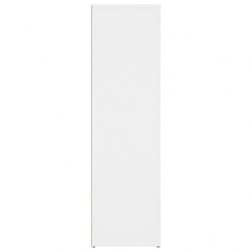 Skænk 80x30x106 cm konstrueret træ hvid