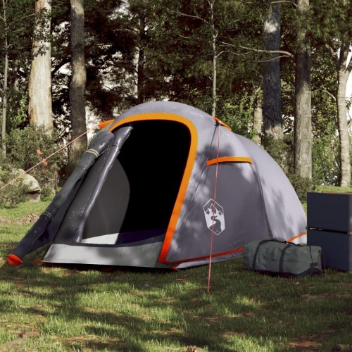 Campingtelt A-Ramme 2 Personer Grå Vanntett