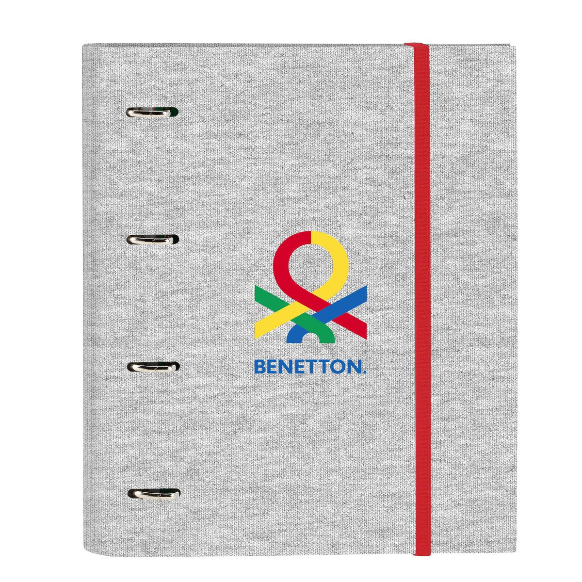 Ringbind Benetton Pop grå - 4 ringe, 27 × 32 × 3,5 cm