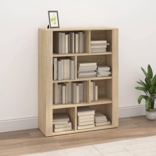 Skænk 80x30x106 cm konstrueret træ sonoma-eg