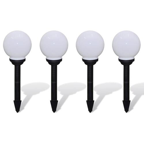 Udendørslamper 4 stk. LED 15 cm med jordspyd