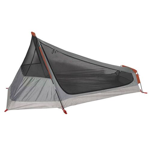1-personers campingtelt vandafvisende grå og orange