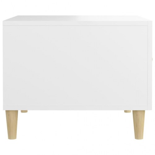 Sofaborde 2 stk. 50 x 50 x 40 cm - hvid