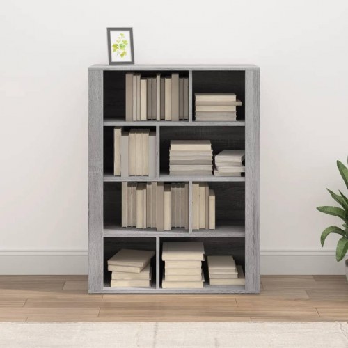 Skænk 80x30x106 cm konstrueret træ grå sonoma-eg