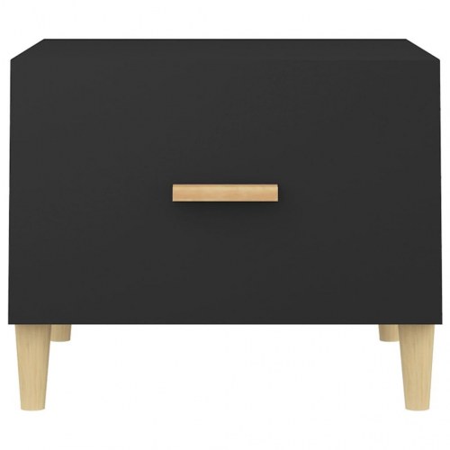 Sofabord 50 × 50 × 40 cm i konstrueret træ - sort