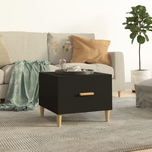 Sofaborde sæt af 2 - 50 × 50 × 40 cm - sort konstrueret træ