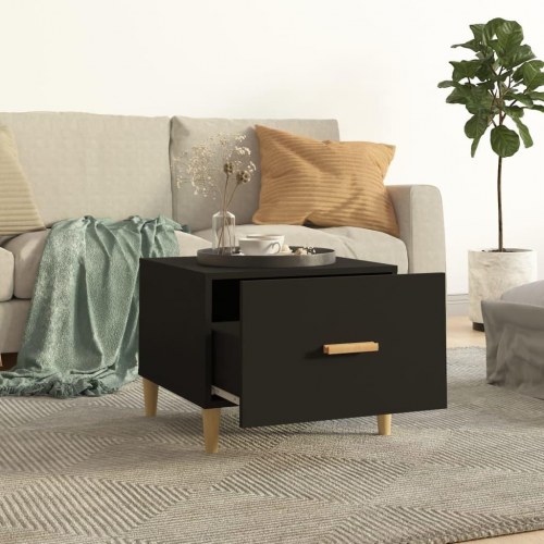 Sofaborde sæt af 2 - 50 × 50 × 40 cm - sort konstrueret træ