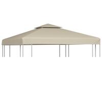 Baldakin til havepavillon 3x3 m 310 g/m² beige