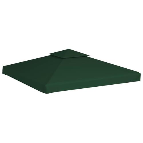 Baldakin til havepavillon 3x3 m 310 g/m² grøn