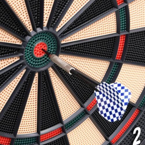 Elektronisk dartskive med dartpile polypropylen sort