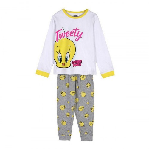 Looney Tunes pyjamas til piger - Hvid, 3 år, 100 % bomuld