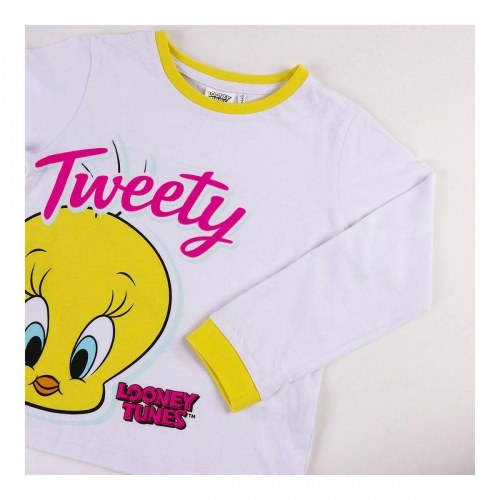 Looney Tunes pyjamas til piger - Hvid, 3 år, 100 % bomuld