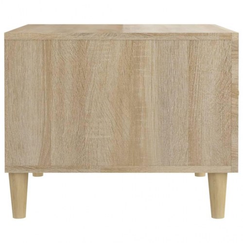 Sofaborde 2 stk. 50x50x40 cm konstrueret træ sonoma-eg