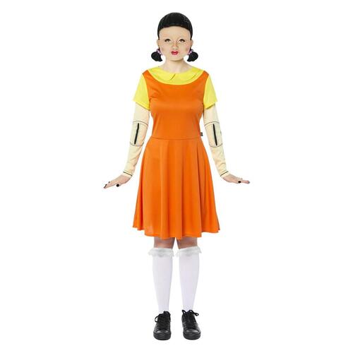 Kostume til voksne Squid Game Orange (OUTLET B)