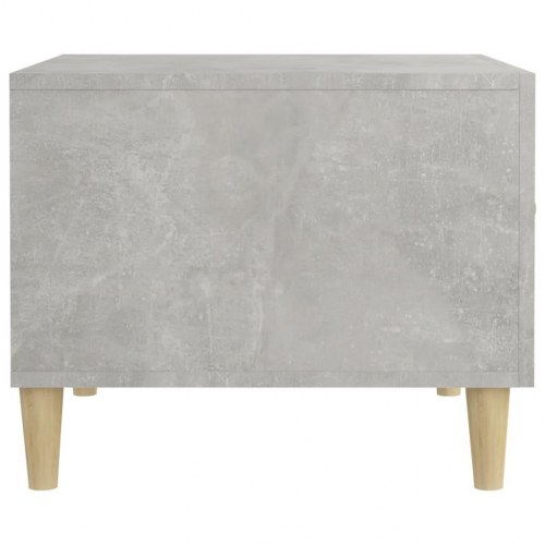 Sofabord med skuffe 50 x 50 x 40 cm - betongrå