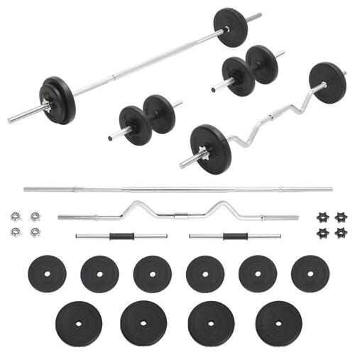 Vægtstangssæt med håndvægte 30 kg
