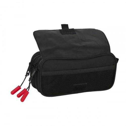 Penalhus tredobbelt Paul Frank Campers - sort (21,5 × 10 × 8 cm)