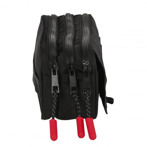 Penalhus tredobbelt Paul Frank Campers - sort (21,5 × 10 × 8 cm)