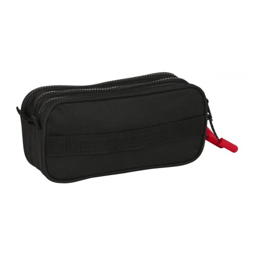Penalhus tredobbelt Paul Frank Campers - sort (21,5 × 10 × 8 cm)