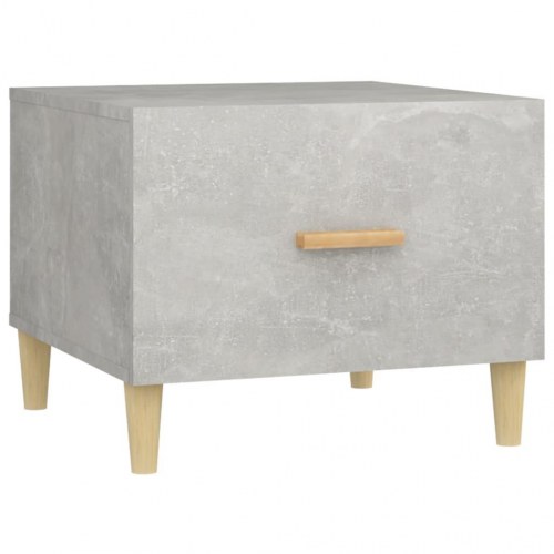 Sofaborde 2 stk. med skuffer 50 x 50 x 40 cm - betongrå