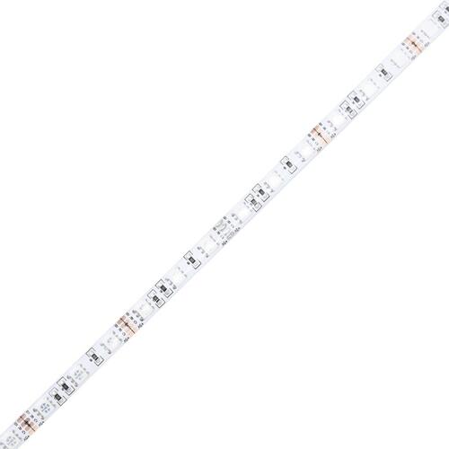 Sengebord med LED-lys 40x39x48,5 cm sort