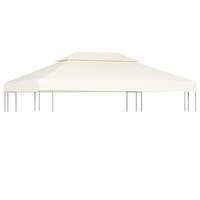 Baldakin til havepavillon 3x4 m 310 g/m² cremehvid