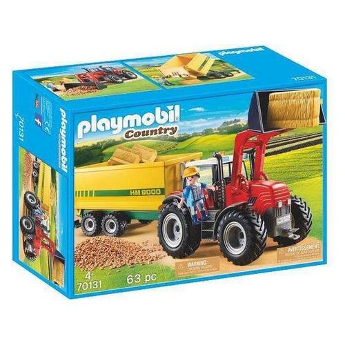 Playset Country Tractor With Trailer Playmobil 70131 (63 stk)