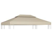 Baldakin til havepavillon 3x4 m 310 g/m² beige