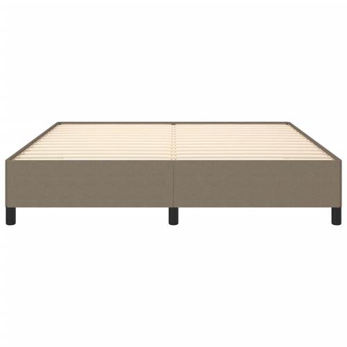 Sengeramme uden madras 160x200 cm stof gråbrun
