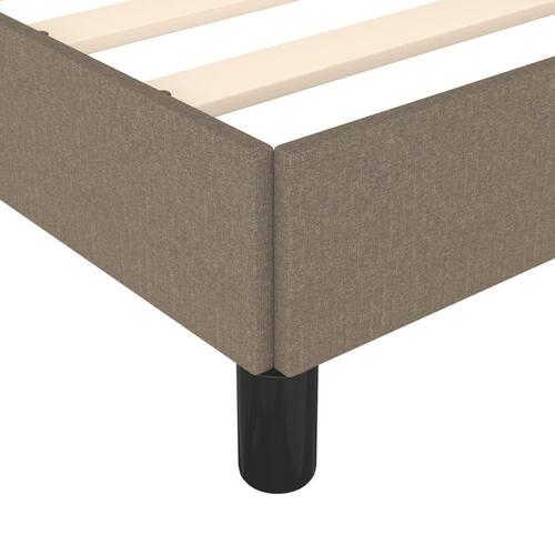 Sengeramme uden madras 160x200 cm stof gråbrun