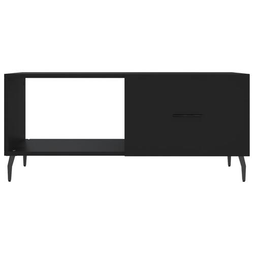 Sofabord 90x50x40 cm konstrueret træ sort