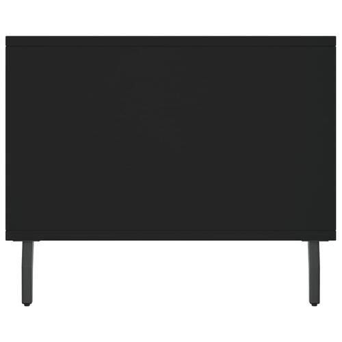 Sofabord 90x50x40 cm konstrueret træ sort