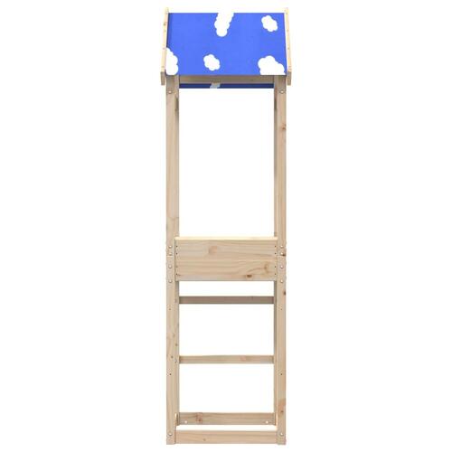 Legetårn 52,5x46,5x195 cm massivt fyrretræ