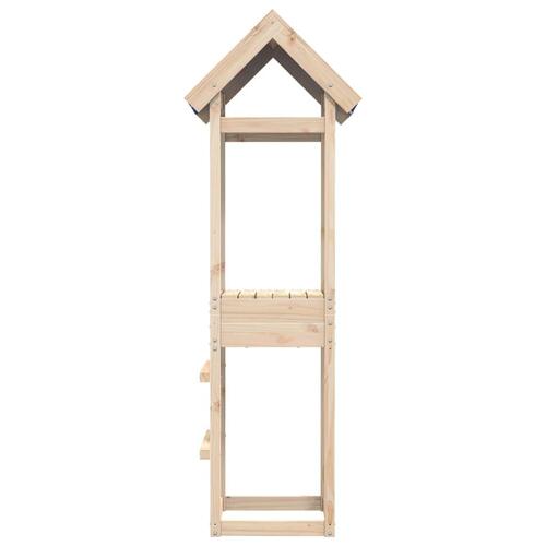 Legetårn 52,5x46,5x195 cm massivt fyrretræ