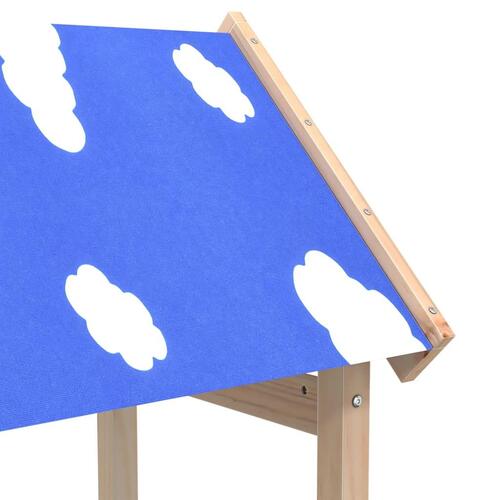 Legetårn 52,5x46,5x195 cm massivt fyrretræ