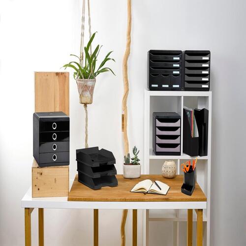 Exacompta skuffekabinet med 6 skuffer Maxi blank sort