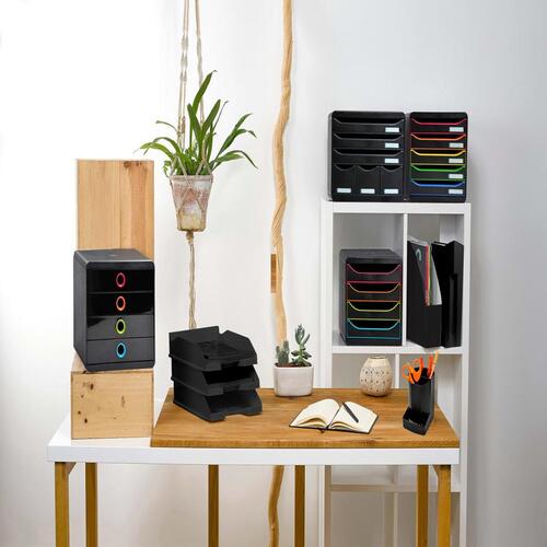 Exacompta skuffekabinet med 6 skuffer Maxi blank sort