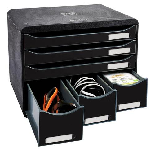 Exacompta skuffekabinet med 6 skuffer Maxi blank sort