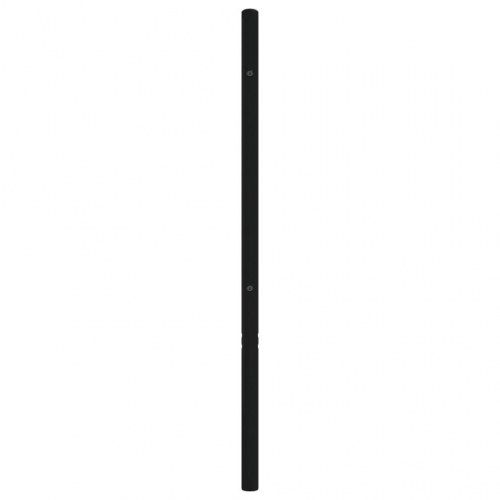 Sengegavl 150 cm metal sort