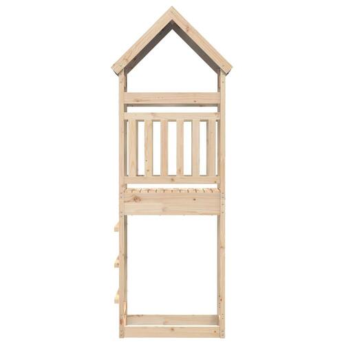 Legetårn 85x52,5x265 cm massivt fyrretræ
