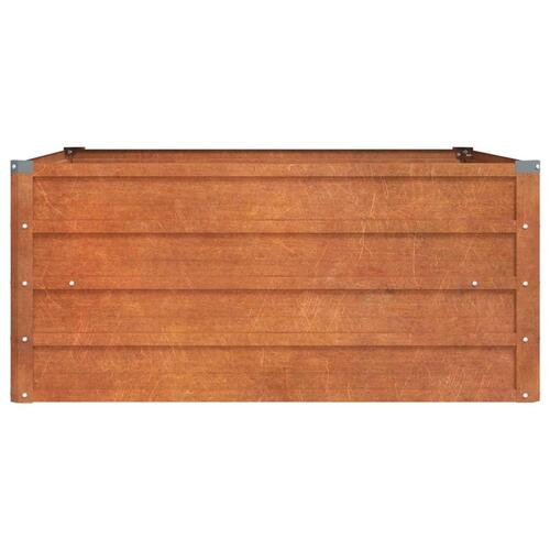 Højbed 100x100x45 cm cortenstål rustfarvet
