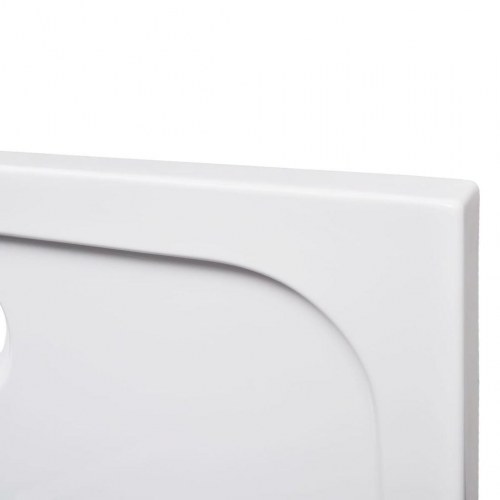 Rektangulært ABS brusekar 80 x 100 cm