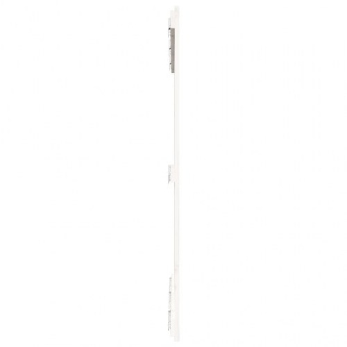 Sengegavl i massivt fyrretræ 127,5 x 3 x 110 cm - hvid