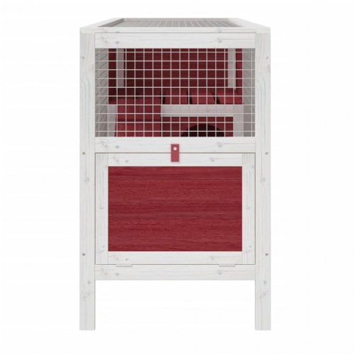 Kaninbur 103x44x69,5 cm massivt fyrretræ mokkafarvet