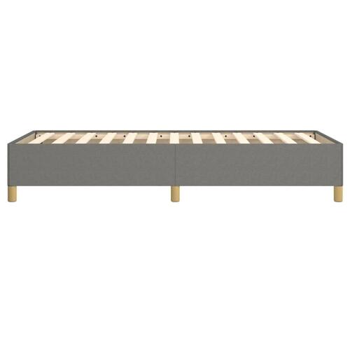 Sengeramme uden madras Mørkegrå 80x200 cm Stof